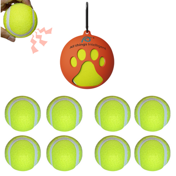 Tennis Ball Silicone Holder +8 Squeaky Tennis Balls