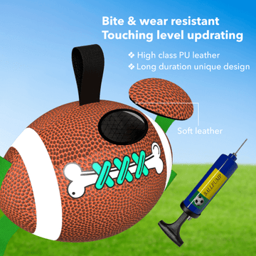 Interactive Tough Waterproof Fetching Dog American Football